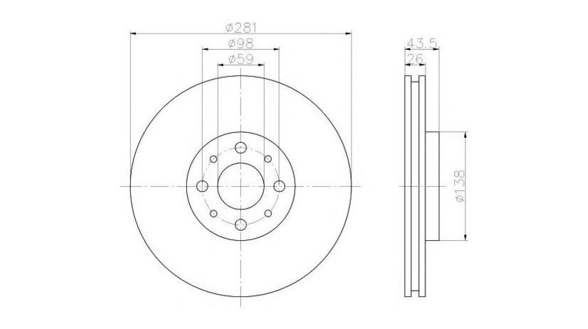 Disc de frana Fiat BRAVO II (198) 2006-2016 #2 09518030