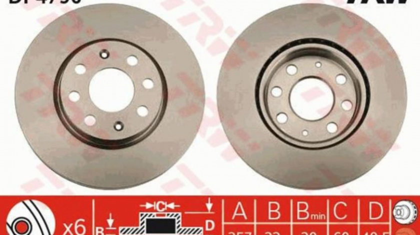 Disc de frana Fiat PUNTO EVO (199) 2008-2016 #2 0000055700918