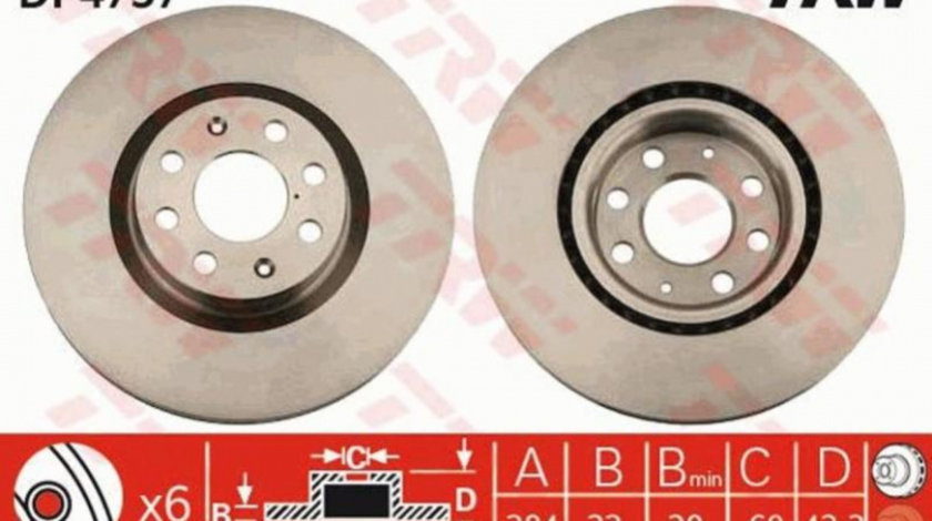 Disc de frana Fiat PUNTO EVO (199) 2008-2016 #3 0000071772815