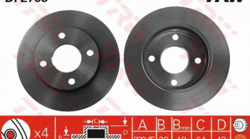 Disc de frana Ford COURIER caroserie (J5_, J3_) 1996-2016 #3 05649