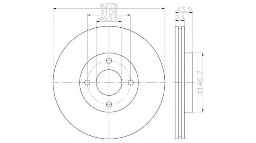 Disc de frana Ford FIESTA VI 2008-2016 #2 0986479659