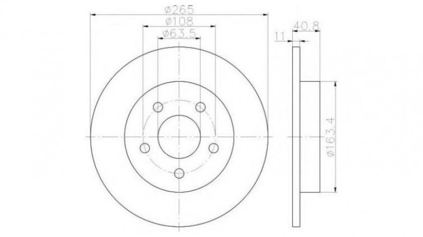 Disc de frana Ford FOCUS C-MAX 2003-2007 #2 08A02920