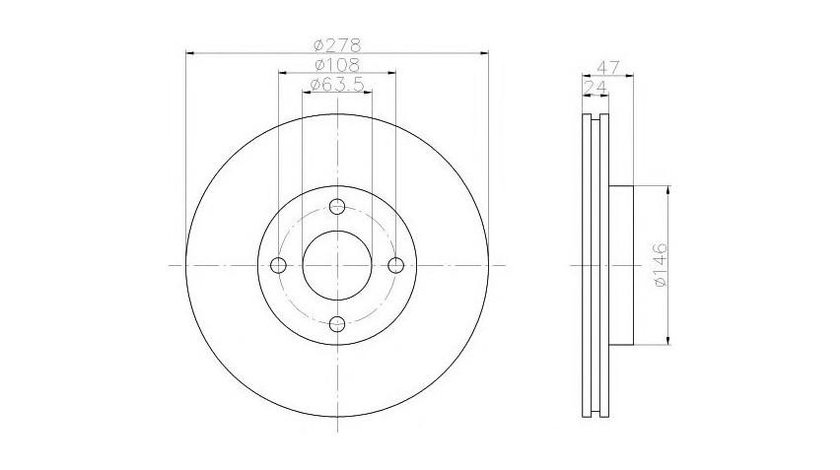 Disc de frana Ford MONDEO Mk II (BAP) 1996-2000 #2 09676610