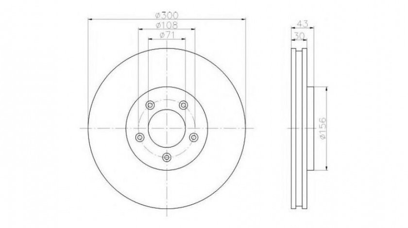 Disc de frana Ford USA THUNDERBIRD Cabriolet 2000-2005 #2 09791010