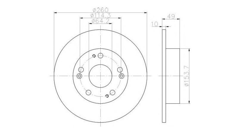 Disc de frana Honda ACCORD VII (CM) 2002-2016 #2 08A32710