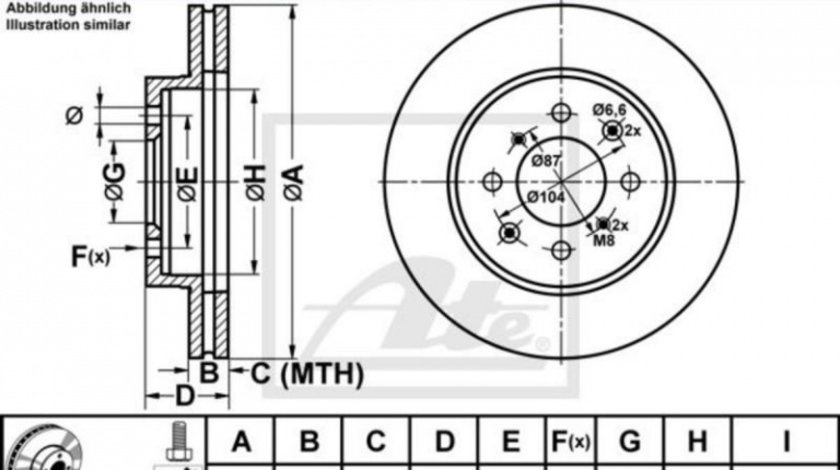 Disc de frana Honda CIVIC VII Hatchback (EU, EP, EV) 1999-2006 #2 09550910