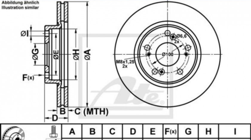 Disc de frana Honda FR-V (BE) 2004-2016 #2 0986479364