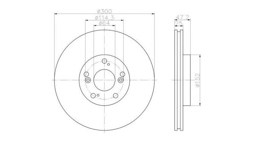 Disc de frana Honda Integra Coupe (2001->)[DC5] #2 0986479534