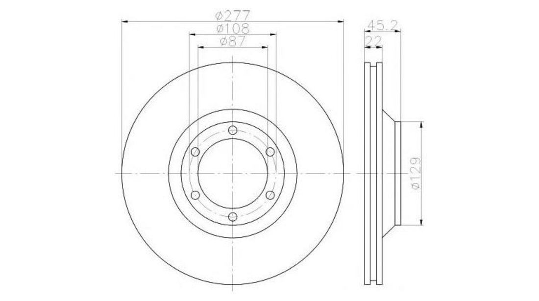 Disc de frana Hyundai GALLOPER II (JK-01) 1997-2003 #2 0986479702