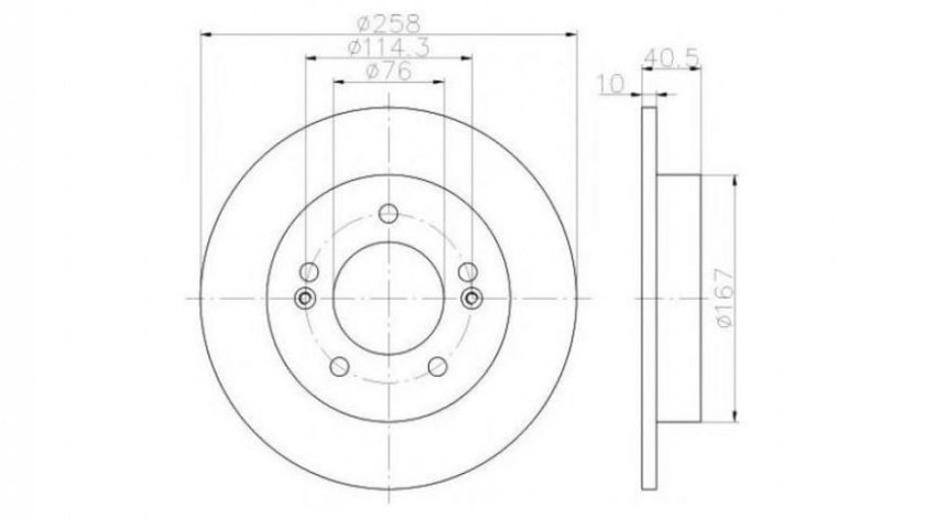 Disc de frana Hyundai ix20 (JC) 2010-2016 #2 08908120