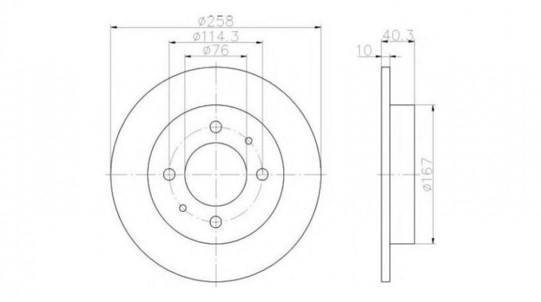 Disc de frana Hyundai LANTRA (J-1) 1990-1995 #2 08908110