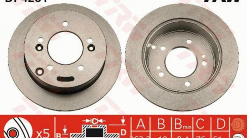 Disc de frana Hyundai SONATA V (NF) 2005-2010 #3 08A11420