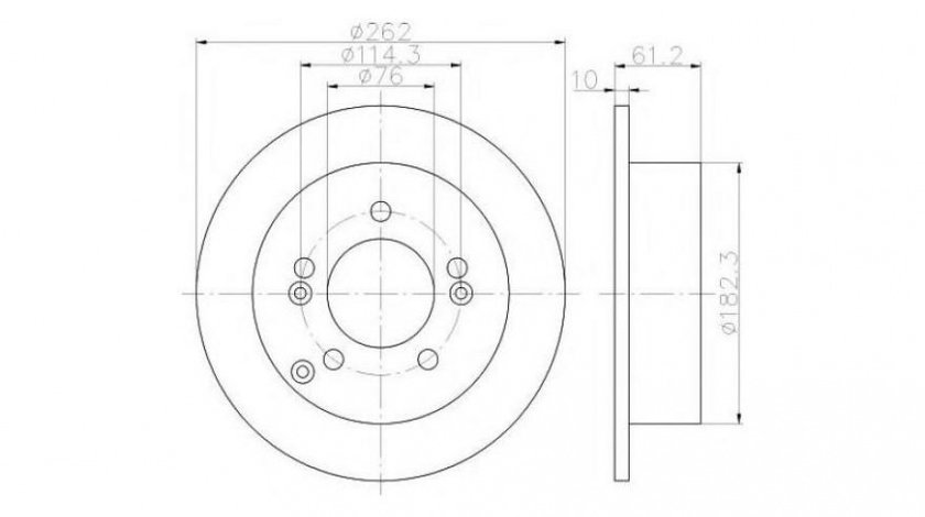 Disc de frana Hyundai XG (XG) 1998-2005 #2 08A11420