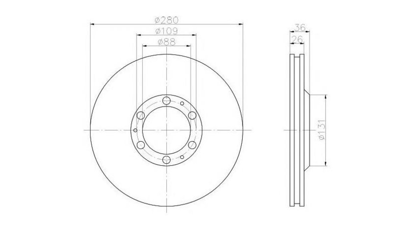 Disc de frana Isuzu TROOPER autoturism de teren, deschis 2000-2016 #2 09686620