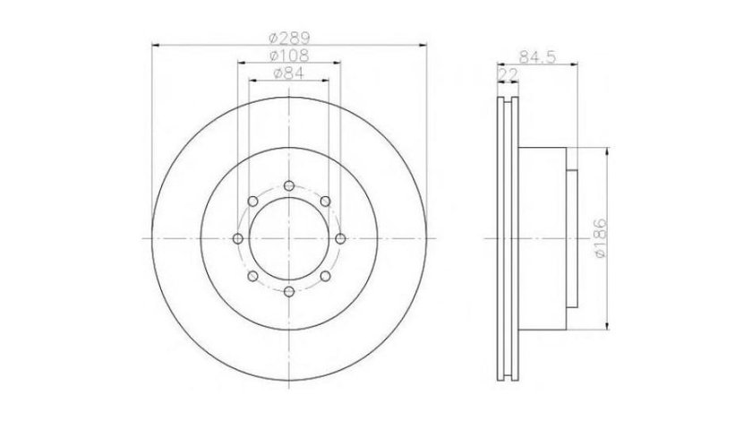 Disc de frana Iveco DAILY II caroserie inchisa/combi 1989-1999 #2 02666200A