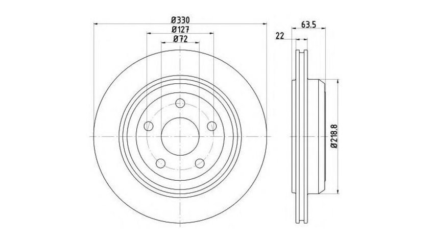 Disc de frana Jeep GRAND CHEROKEE IV (WK, WK2) 2010-2016 #2 355122511