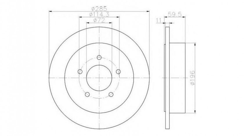 Disc de frana Jeep GRAND CHEROKEE (ZJ) 1991-1999 #2 16557