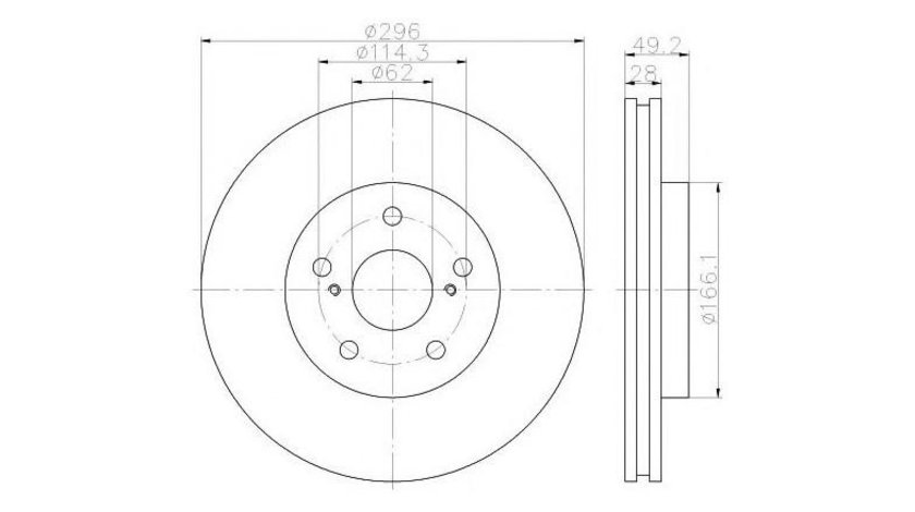 Disc de frana Lexus ES (MCV_, VZV_) 1996-2008 #2 0986478968