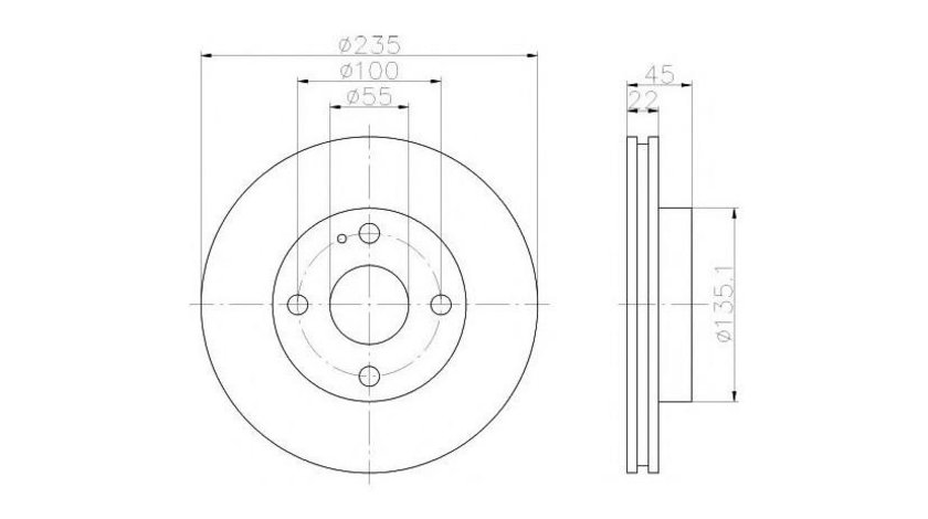 Disc de frana Mazda 323 C Mk IV (BG) 1989-2000 #2 09558130