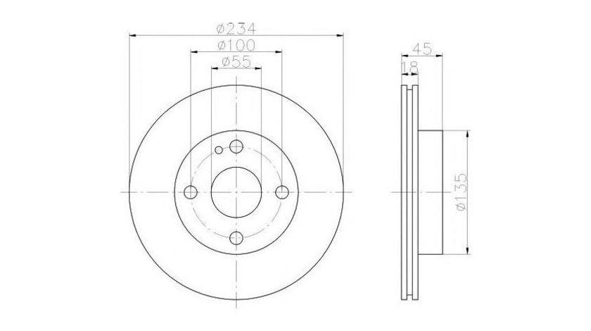 Disc de frana Mazda 323 F Mk IV (BG) 1987-1994 #2 09586910