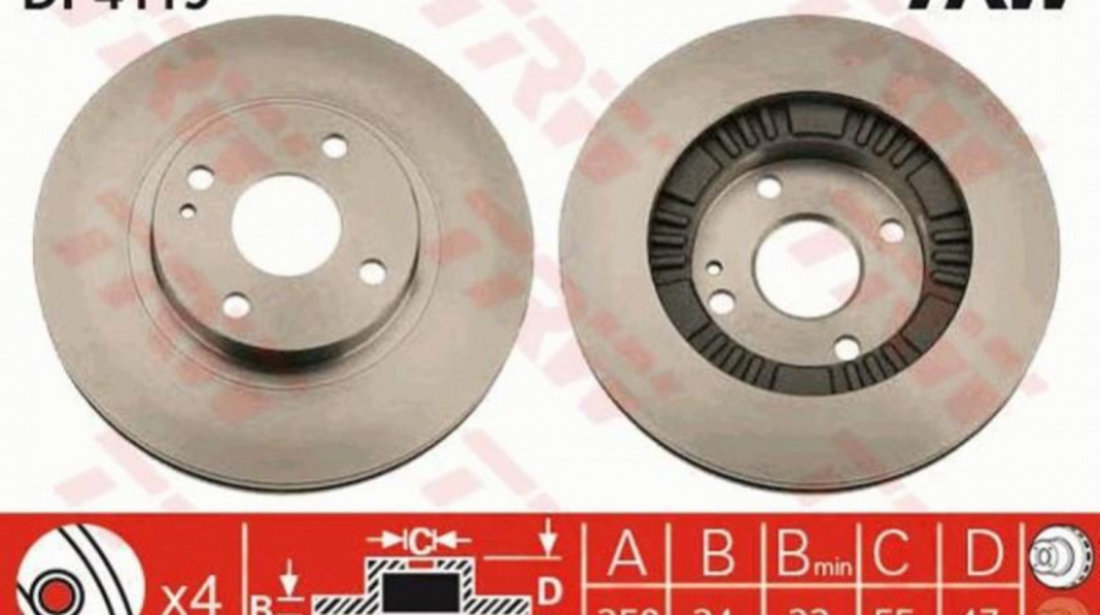 Disc de frana Mazda 323 F/P Mk VI (BJ) 1998-2004 #2 09782610