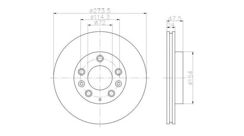 Disc de frana Mazda 323 S Mk VI (BJ) 1998-2004 #2 0986479034