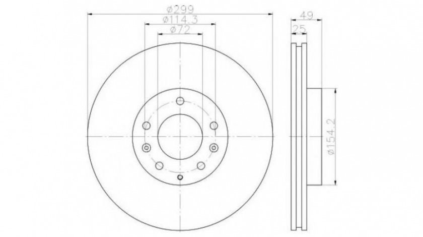 Disc de frana Mazda 6 combi-coupe (GH) 2008-2016 #2 0986479542