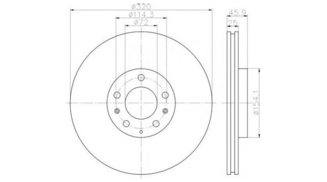 Disc de frana Mazda 6 (GG) 2002-2008 #2 17687