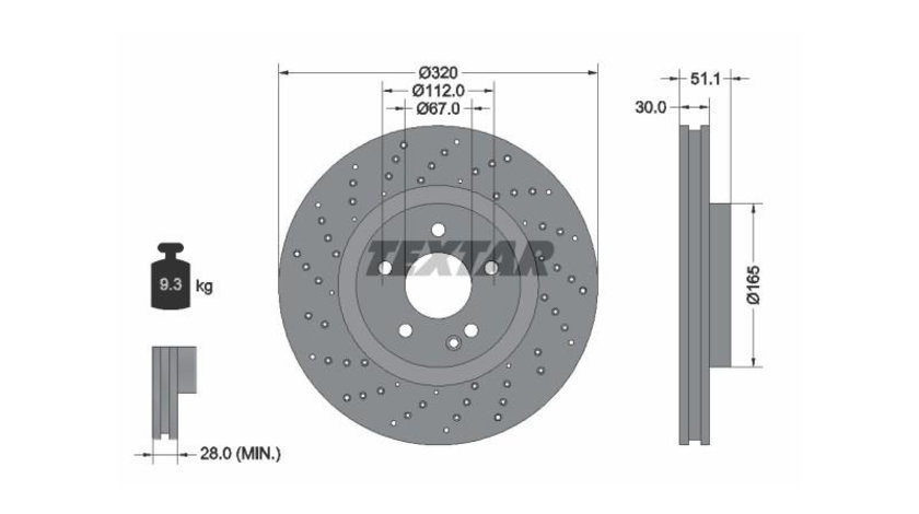 Disc de frana Mercedes A-CLASS (W176) 2012-2016 #2 0986479A60