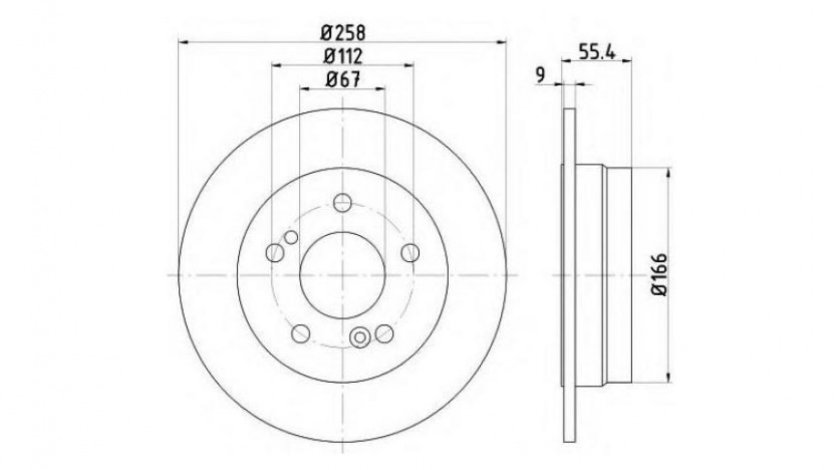 Disc de frana Mercedes C-CLASS (W202) 1993-2000 #2 08473820