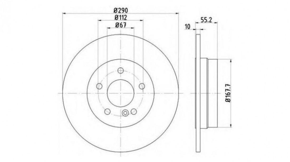 Disc de frana Mercedes C-CLASS (W203) 2000-2007 #2 08721110