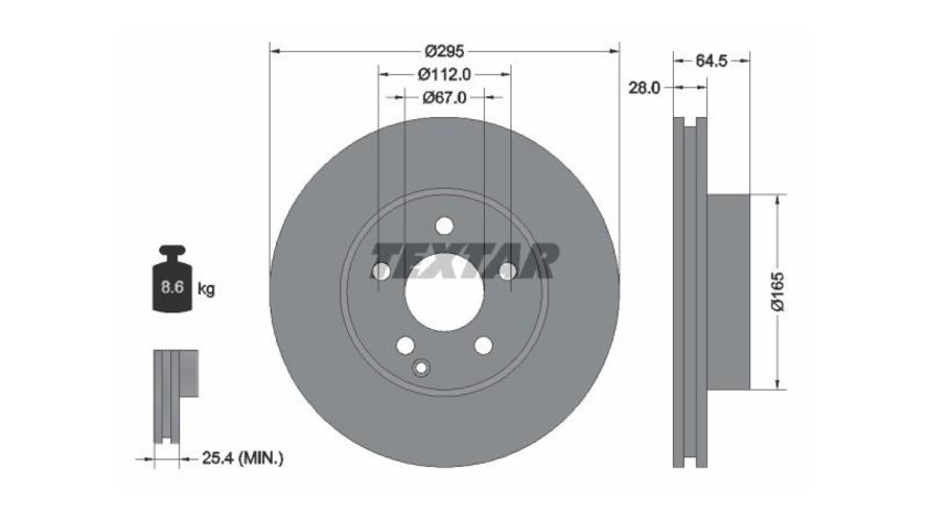 Disc de frana Mercedes E-CLASS cupe (C207) 2009-2016 #2 0155212099PD