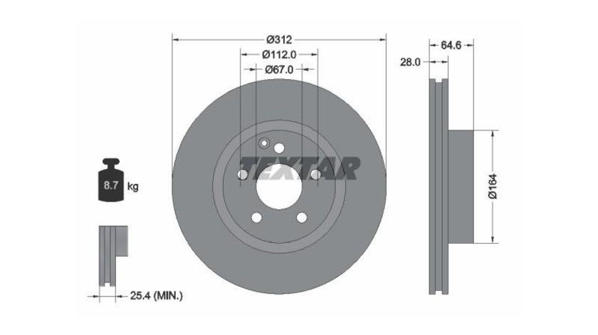 Disc de frana Mercedes E-CLASS (W211) 2002-2009 #2 0986479040