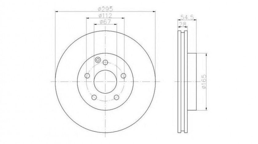 Disc de frana Mercedes E-CLASS (W211) 2002-2009 #2 0986479039