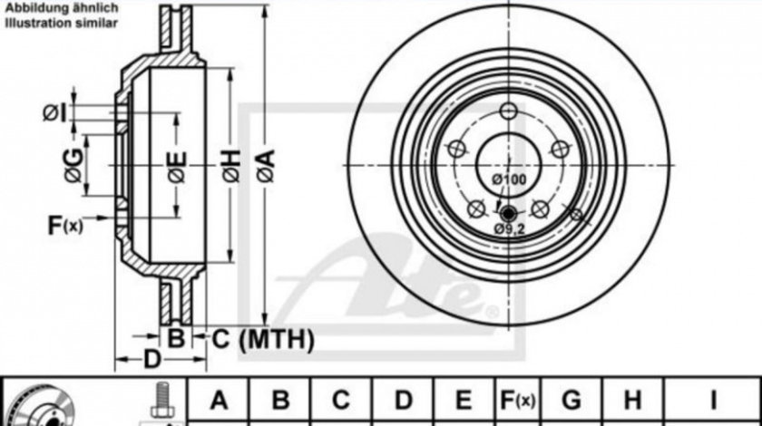 Disc de frana Mercedes R-CLASS (W251, V251) 2006-2016 #2 0986479285