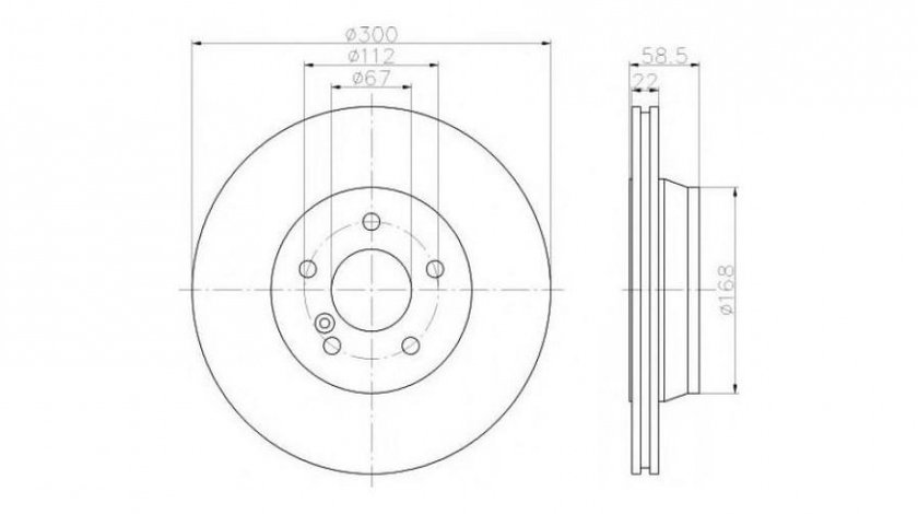 Disc de frana Mercedes S-CLASS (W220) 1998-2005 #2 0986478473