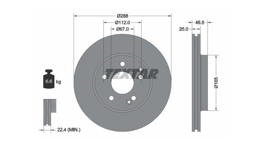 Disc de frana Mercedes SLK (R171) 2004-2011 #2 09684510