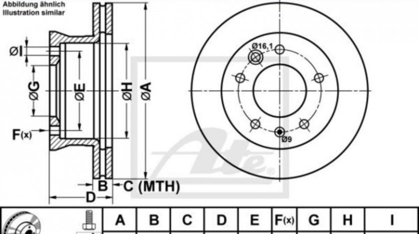 Disc de frana Mercedes SPRINTER 5-t platou / sasiu (905) 2001-2006 #2 07517