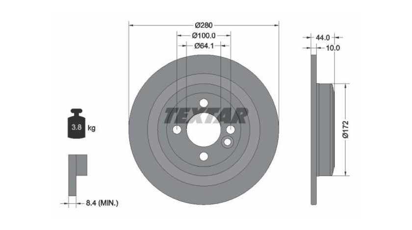 Disc de frana MINI MINI CLUBMAN (R55) 2007-2016 #2 0986479A08