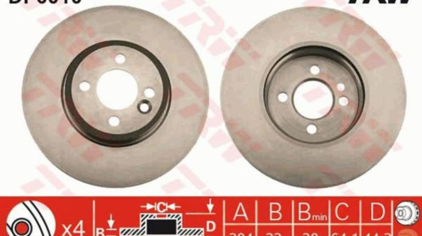 Disc de frana MINI MINI cupe (R58) 2011-2016 #2 0986479438