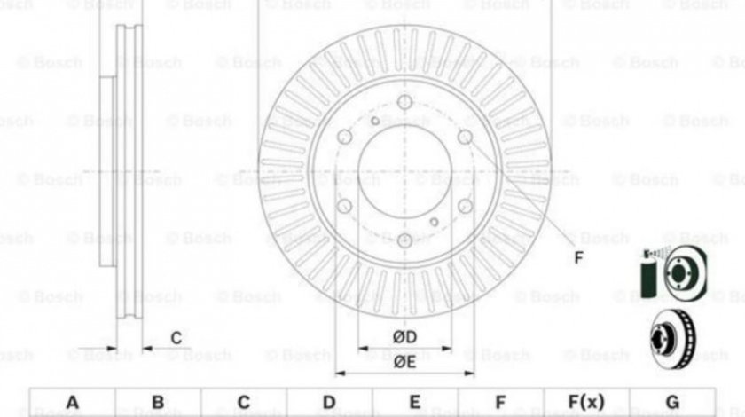 Disc de frana Mitsubishi L 200 (KB_T, KA_T) 2004-2016 #3 0986479704