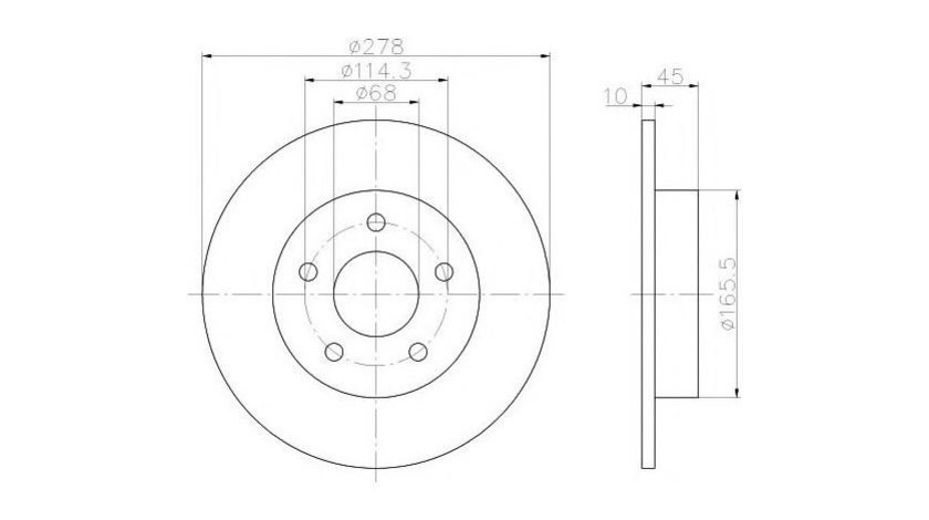 Disc de frana Nissan ALMERA TINO (V10) 2000-2016 #2 08946120