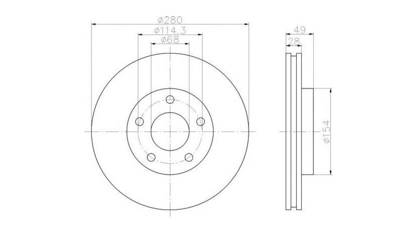 Disc de frana Nissan ALMERA TINO (V10) 2000-2016 #2 0986479030