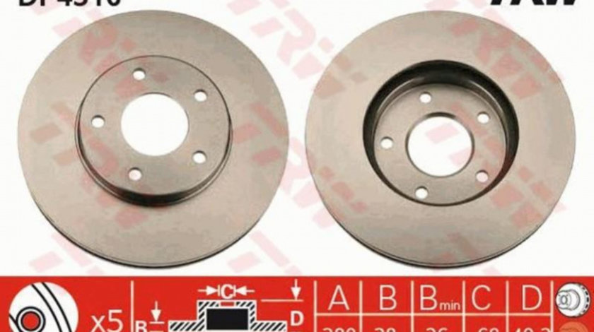 Disc de frana Nissan PRIMERA (P12) 2002-2016 #3 0986479030