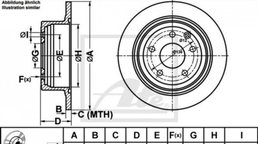 Disc de frana Nissan PULSAR hatchback (2014->)[C13] #2 08A71510