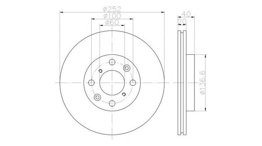 Disc de frana Opel AGILA (B) (H08) 2008-2016 #2 0986479308