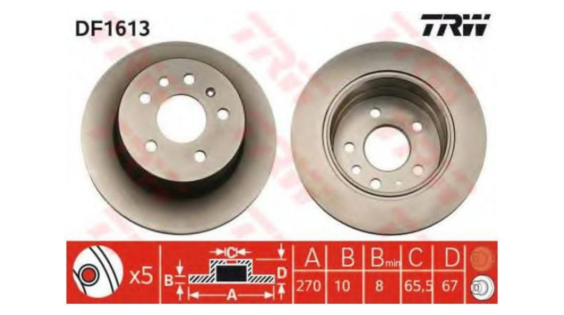 Disc de frana Opel OMEGA A (16_, 17_, 19_) 1986-1994 #2 04850