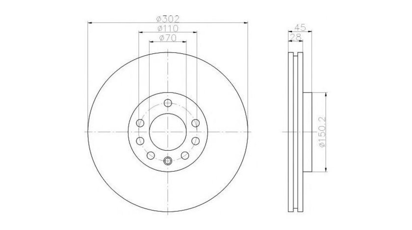 Disc de frana Opel VECTRA C combi 2003-2016 #2 0986479076