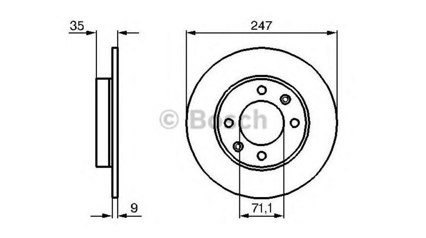 Disc de frana Peugeot 307 SW (3H) 2002-2016 #3 08971910