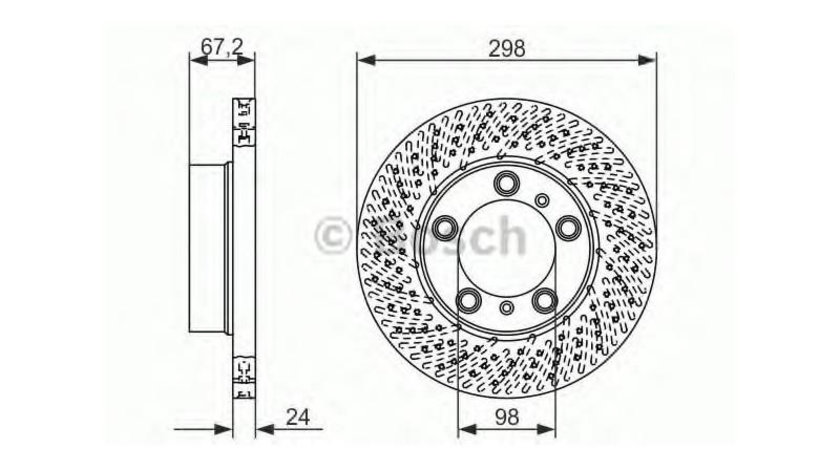 Disc de frana Porsche CAYMAN (987) 2005-2013 #2 0986479674